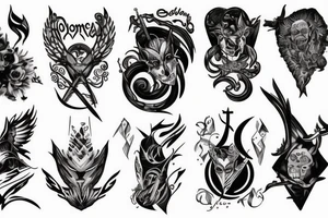 Alpha Noir / Omega White tattoo idea