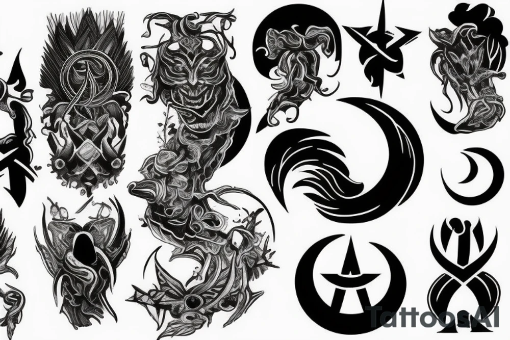 Alpha Noir / Omega White tattoo idea