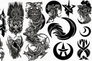 Alpha Noir / Omega White tattoo idea