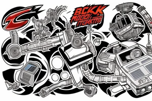 back to future, terminator, pokemon tattoo idea