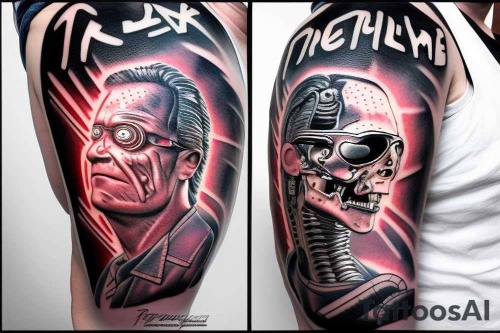 back to future, terminator, pokemon tattoo idea