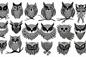 Fierce owl tattoo idea