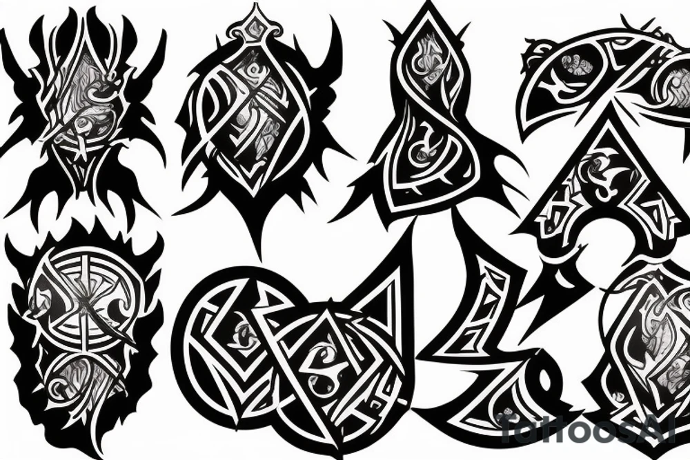 logo of izzet guild tattoo idea