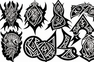 logo of izzet guild tattoo idea