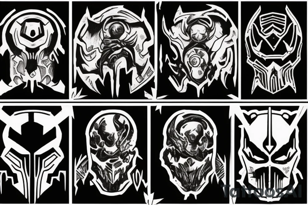 Doom slayer sigil tattoo idea
