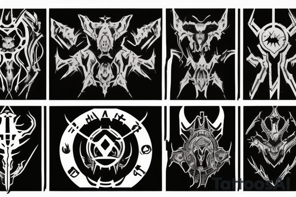 Doom slayer sigil tattoo idea