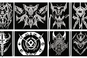 Doom slayer sigil tattoo idea
