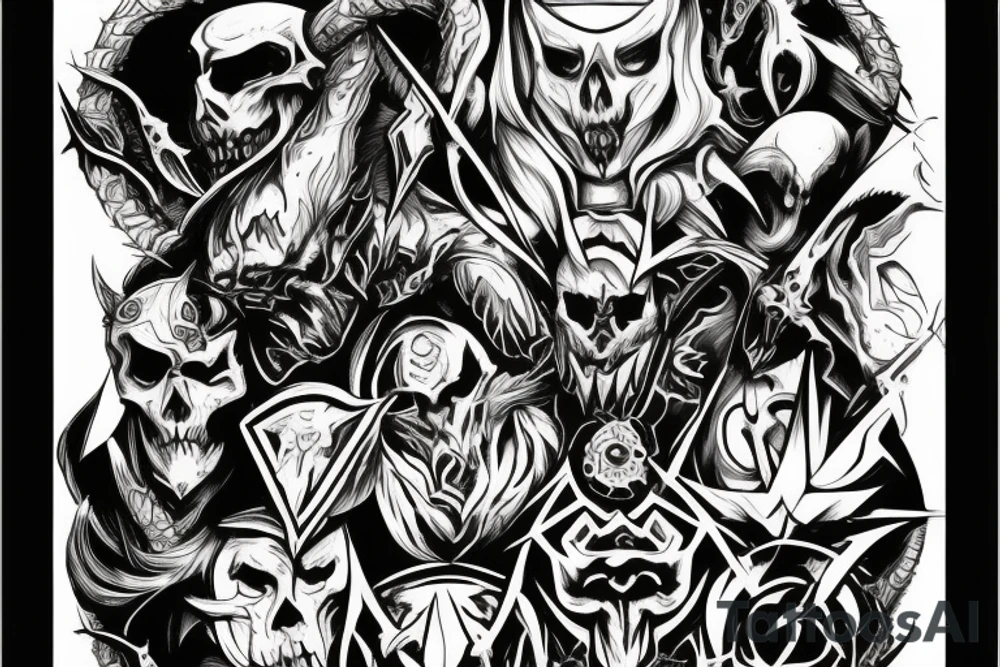 Sigil from Doom ethernal game tattoo idea