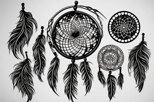 dreamcatcher, galaxy tattoo idea