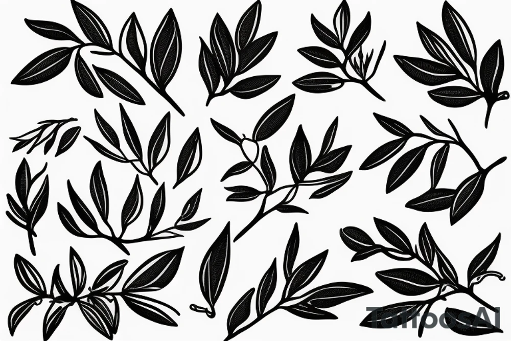 Olive tree tattoo idea