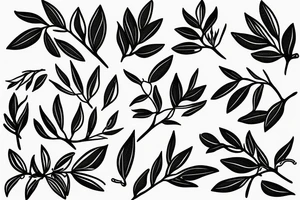 Olive tree tattoo idea