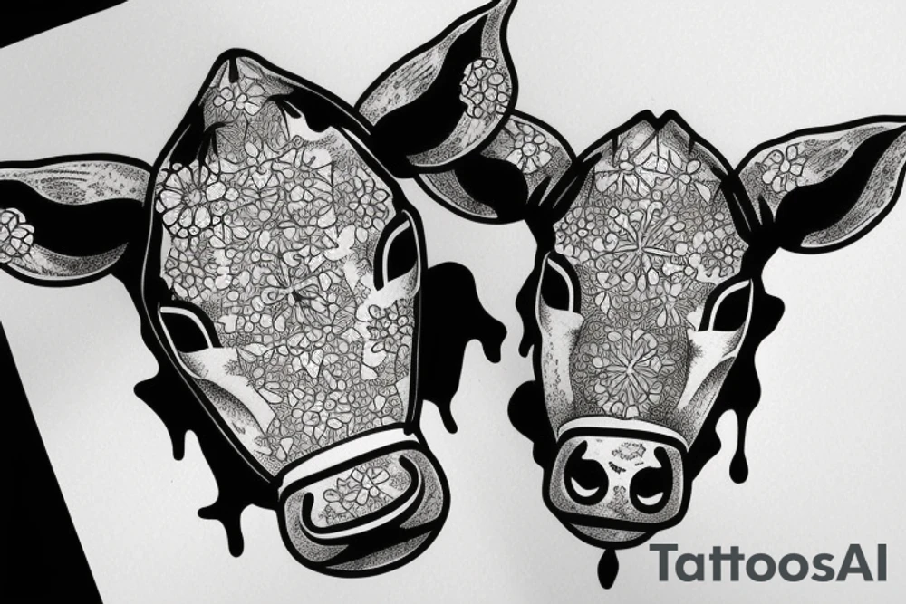 black cow ak47 heavy tattoo idea