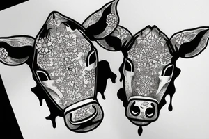 black cow ak47 heavy tattoo idea