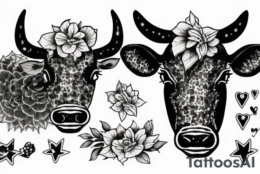 black cow heavy m4a1 tattoo idea