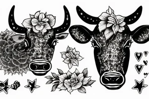 black cow heavy m4a1 tattoo idea