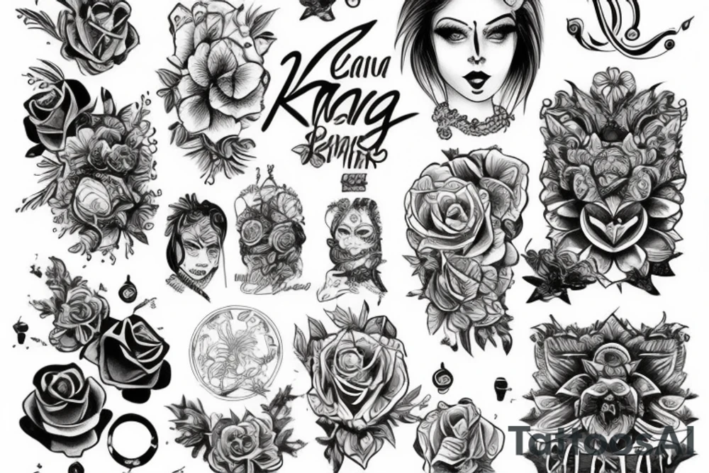 Лиса самурай с катаной tattoo idea