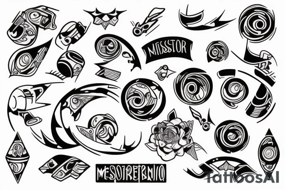Label "MiSTEREO" tattoo idea