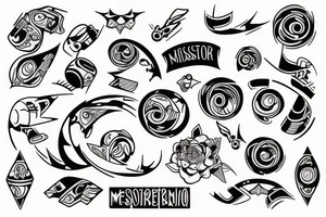 Label "MiSTEREO" tattoo idea