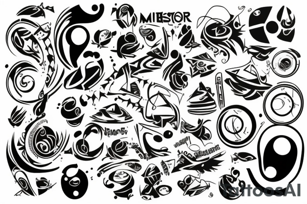 Label "MiSTEREO" tattoo idea