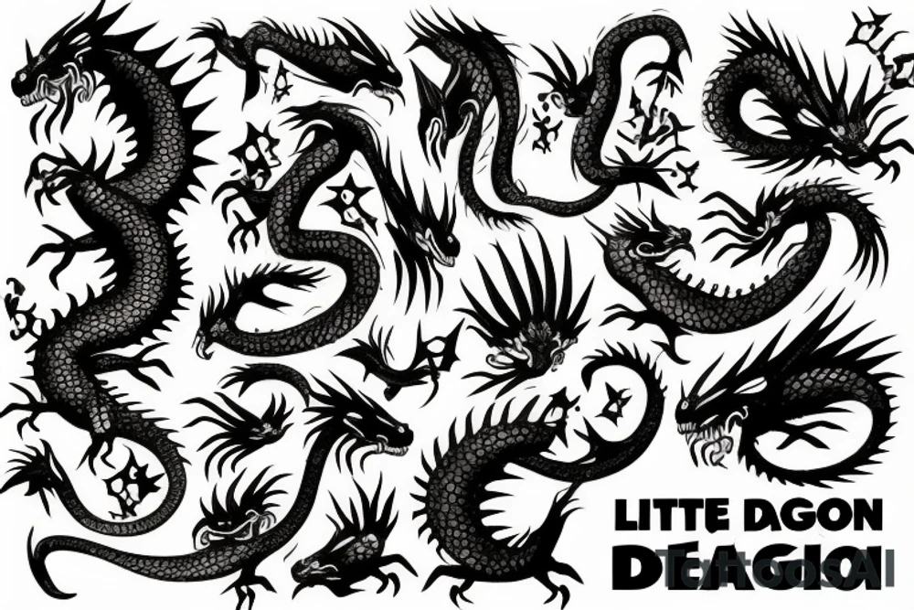 Little dragon tattoo idea