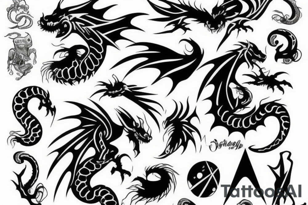 Little dragon tattoo idea