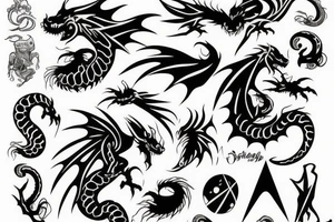 Little dragon tattoo idea