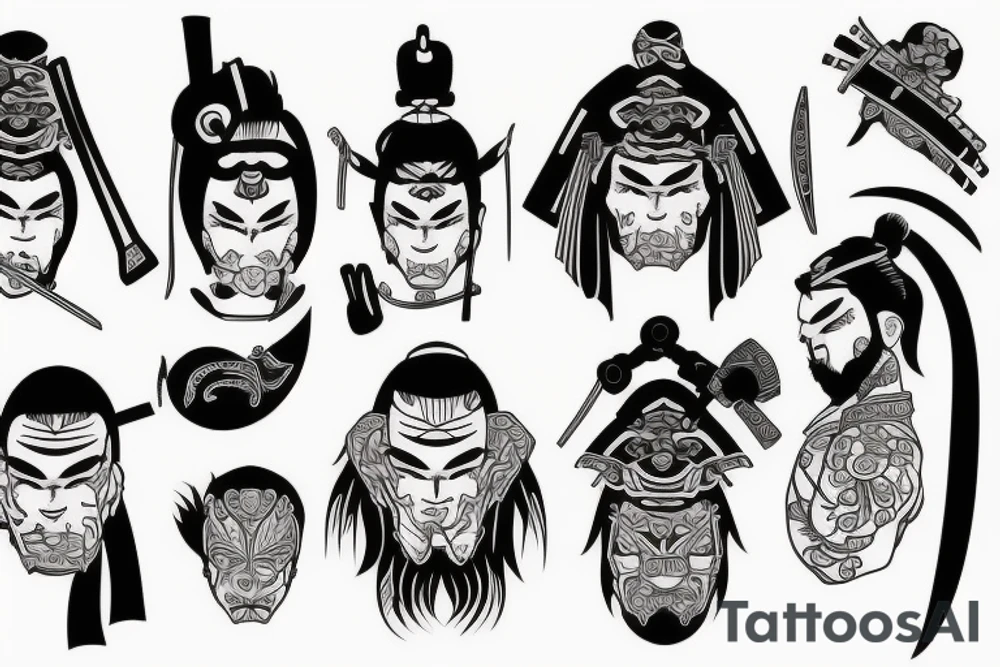 samurai tattoo idea