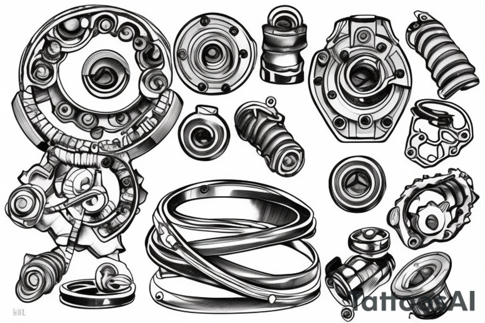 Bearings and coupling tattoo idea