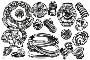 Bearings and coupling tattoo idea