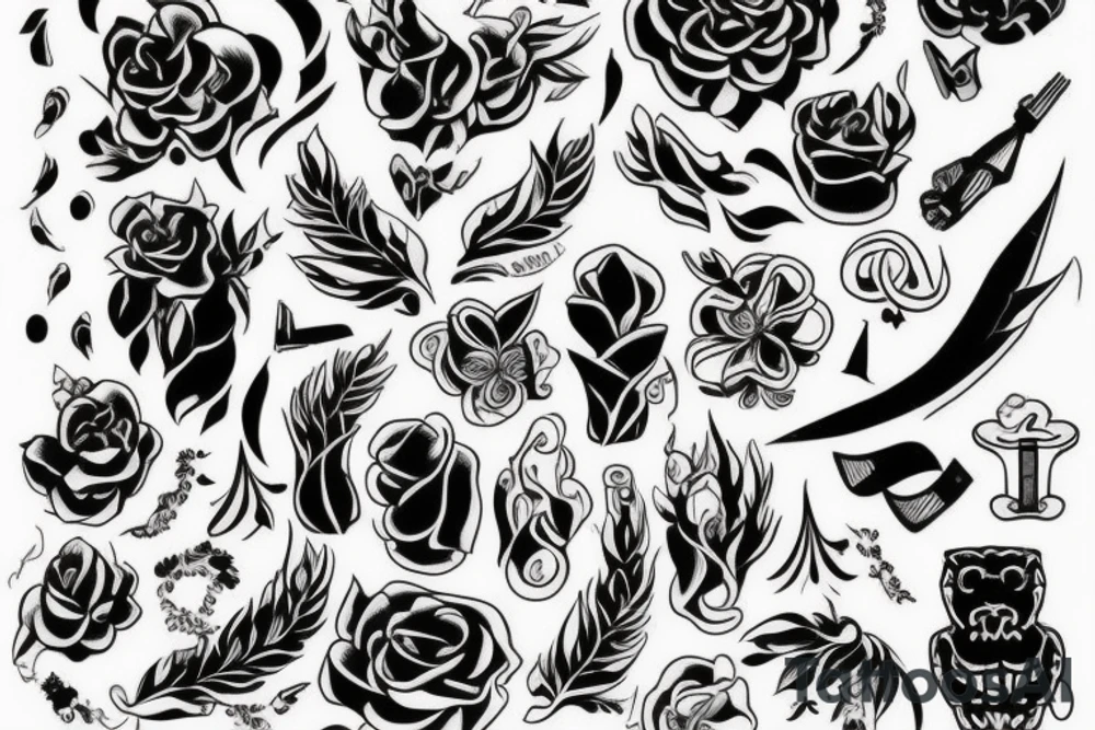 Нежная фея или русалка tattoo idea