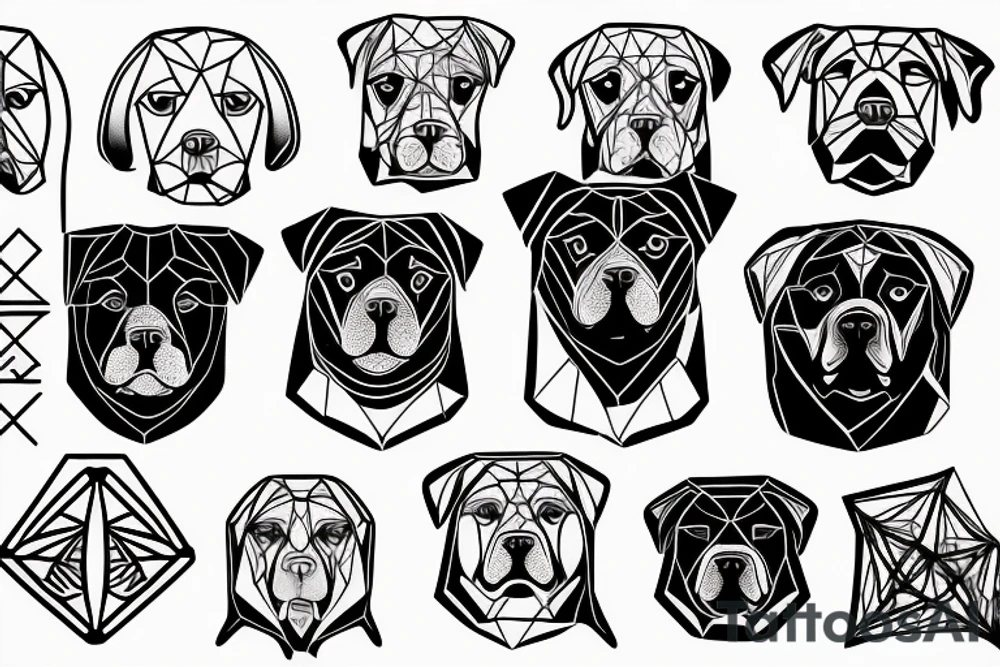 Enneagram & Rottweiler tattoo idea