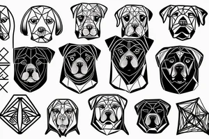 Enneagram & Rottweiler tattoo idea