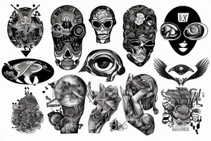 UFO picks human tattoo idea