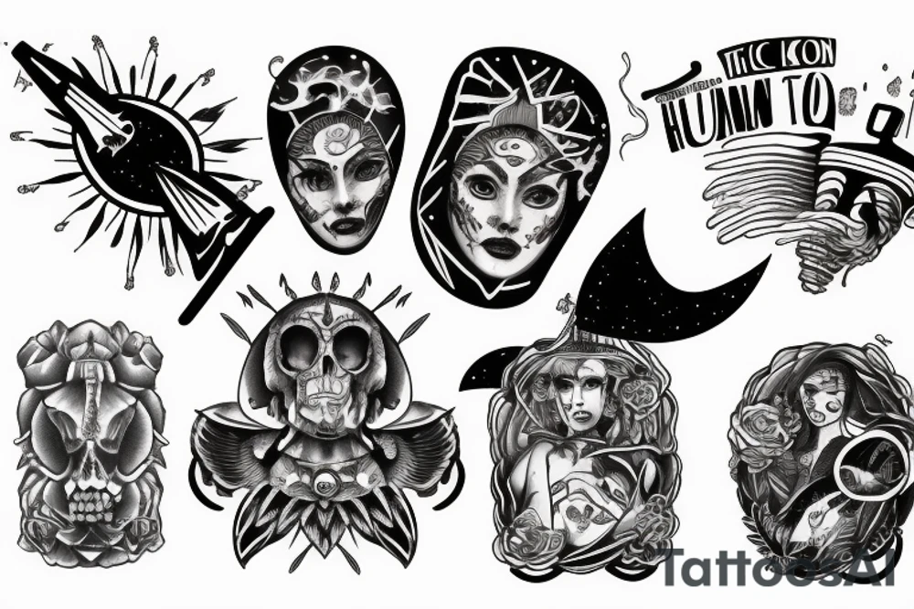 UFO picks human tattoo idea