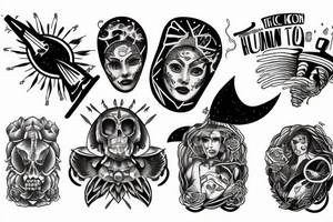 UFO picks human tattoo idea