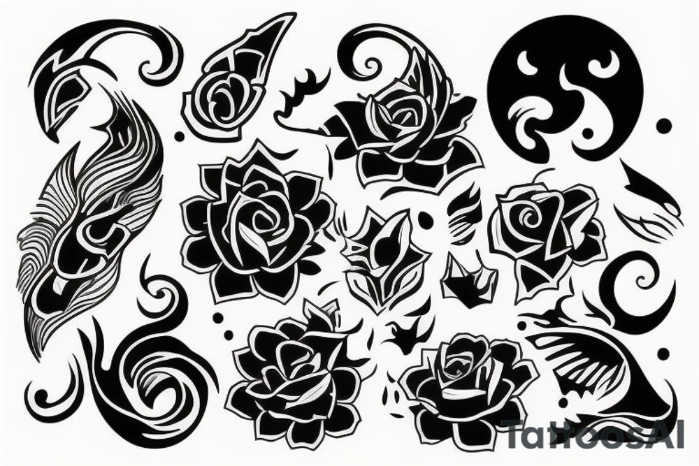 sunset tattoo idea
