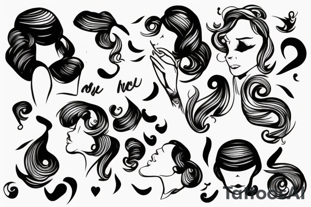 she looks as if she's blowing a kiss at me, and suddenly the sky is a scissor tattoo idea