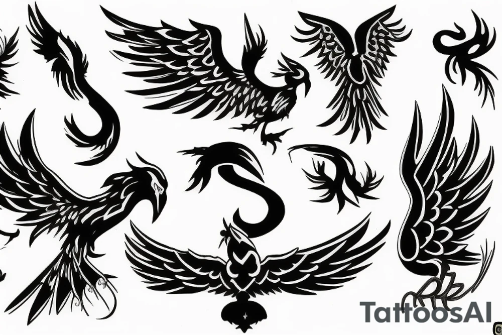 Phoenix tattoo idea
