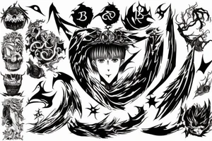Symbol with blood from Berserk manga tattoo idea