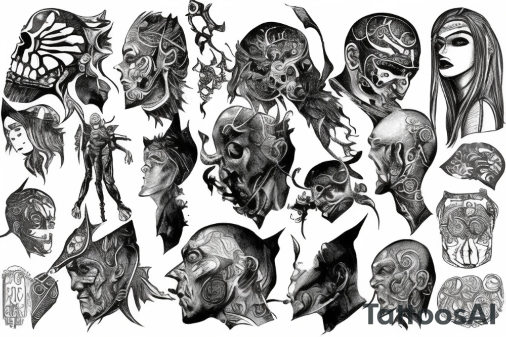 Berserk with stone tattoo idea