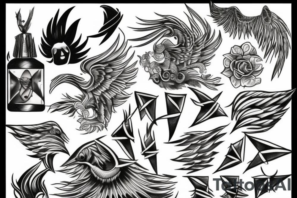 Phoenix tattoo idea