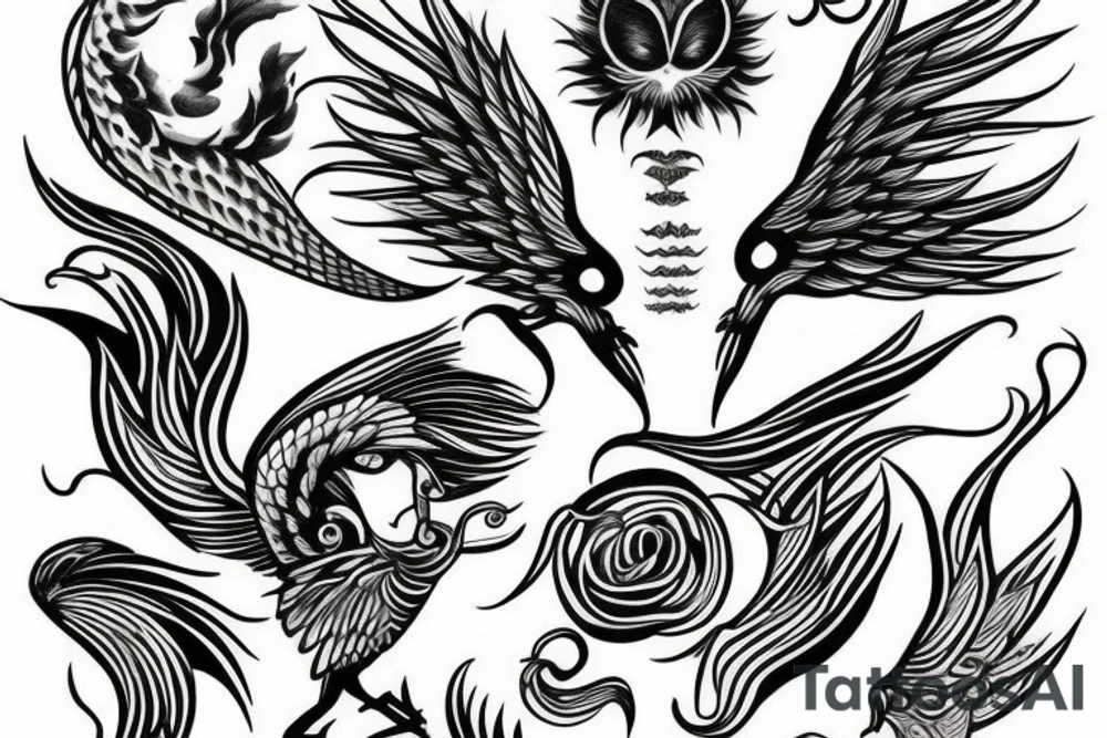 Phoenix tattoo idea