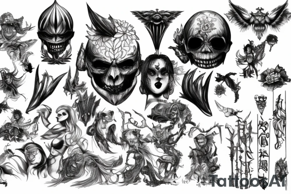 Berserk with stone tattoo idea