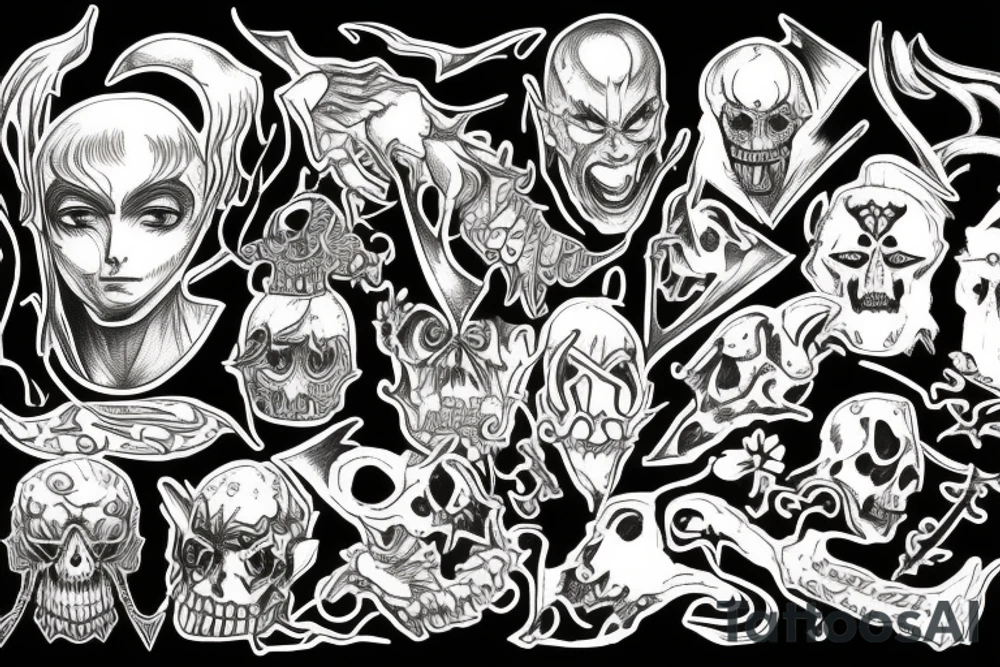 Berserk with stone tattoo idea