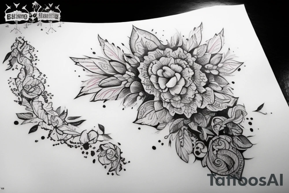 Шоссейный велосипед, велогонщик, поворот шоссе, горы, море tattoo idea