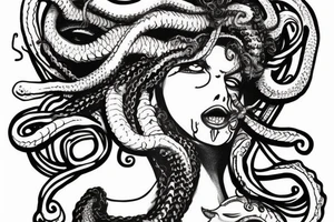 gorgon-killing medusa tattoo idea