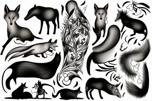 one of the drawings from the book The Boy, the Mole, the Fox and the Horse by Charlie Mackesy tattoo idea