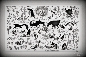 one of the drawings from the book The Boy, the Mole, the Fox and the Horse by Charlie Mackesy tattoo idea