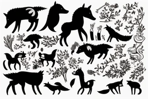 one of the drawings from the book The Boy, the Mole, the Fox and the Horse by Charlie Mackesy line art tattoo idea