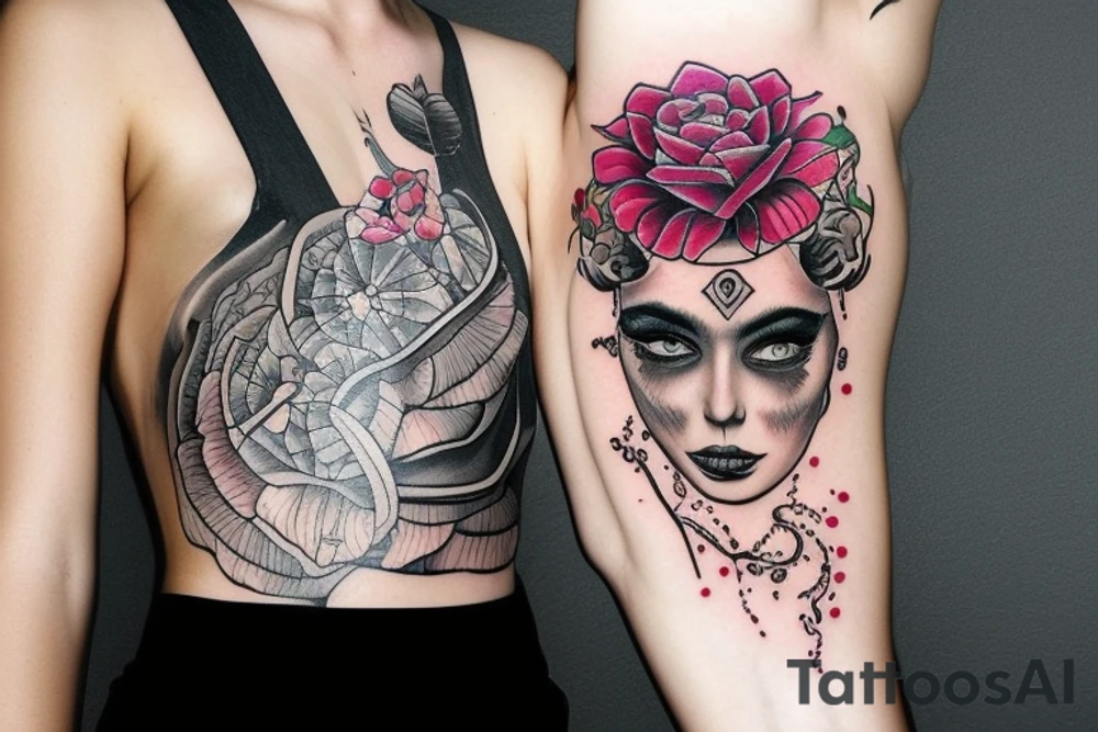 Машина с бочками tattoo idea